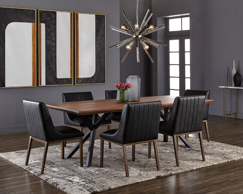 Sunpan Lark Modern Timeless Minimalist Dining Table