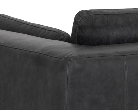 Burr Contemporary Tuxedo Sofa with Square Armrests