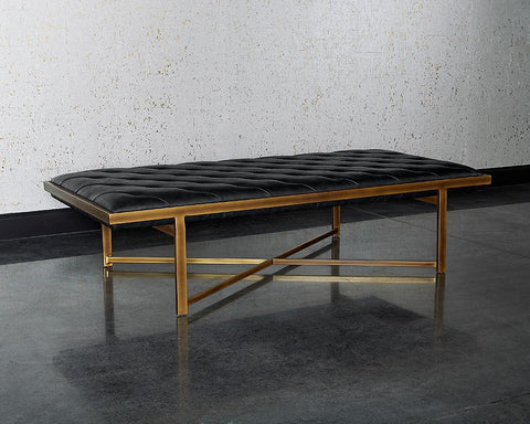 Timeless Minimalist Tufted Lounge Bench for Contemporary Spaces