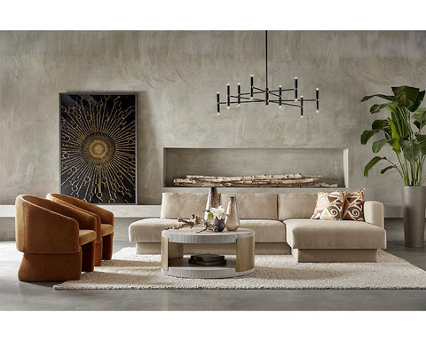 Tecoma Contemporary Right Oriented Chaise Sectional Sofa