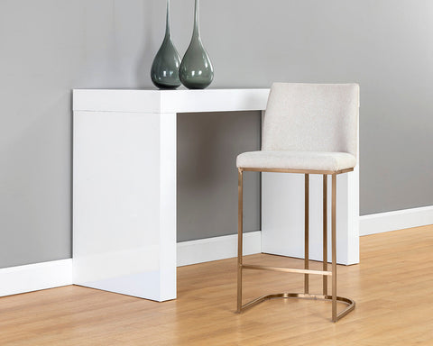 Belfast Timeless Minimalist Modern Upholstered Counter Stool