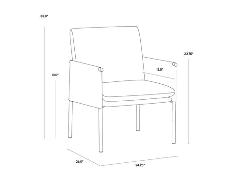 Belfast Timeless Minimalist Modern Parsons Upholstered Lounge Chair