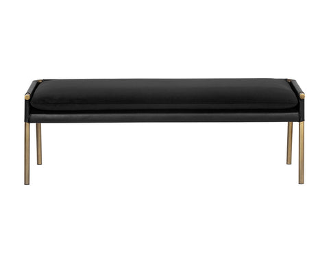 Timeless Minimalist Modern Lounge Bench with Cylinder Leg