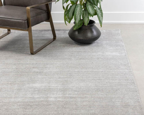 Sunpan Scandinavian Neutrals Handmade Area Rug in Light Gray - Rectangle - 8 x 10