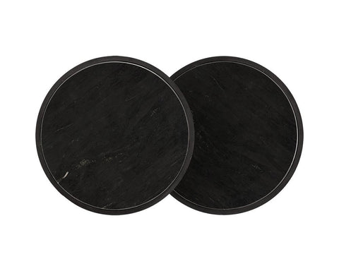 Kyrie Modern Space Saving Round Nesting Table Set