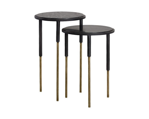 Kyrie Modern Space Saving Round Nesting Table Set