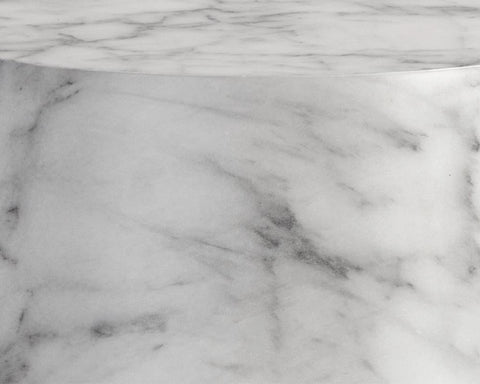 Sunpan Aries Minimalist Drum Center Table