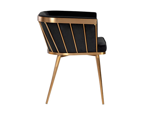 Timeless Minimalist Modern Upholstered Dining Armchair