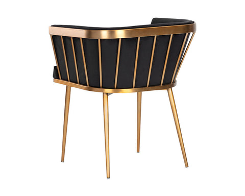 Timeless Minimalist Modern Upholstered Dining Armchair