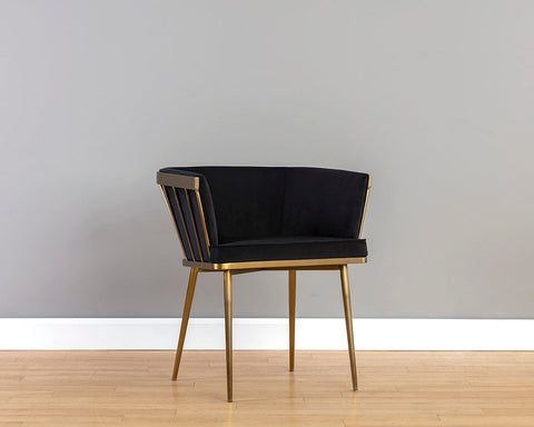 Timeless Minimalist Modern Upholstered Dining Armchair