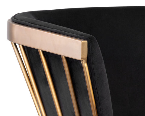 Timeless Minimalist Modern Upholstered Dining Armchair