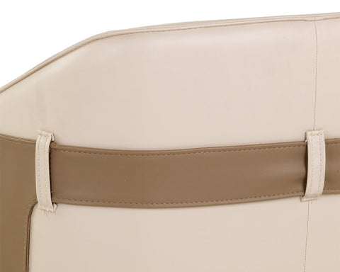 Timeless Minimalist Barrel Upholstered Counter Stool