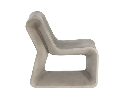 Timeless Minimalist Contemporary Cantilever Barrel Lounge Chair