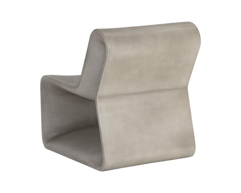 Timeless Minimalist Contemporary Cantilever Barrel Lounge Chair