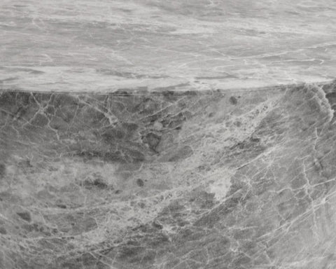 Sunpan Astley Curved Concrete Drum End Table