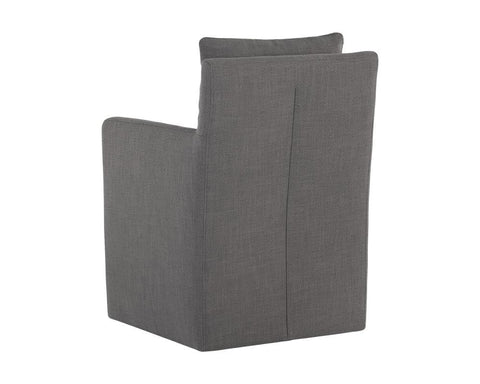 Timeless Minimalist Parsons Armchair with Fixed Track Arms