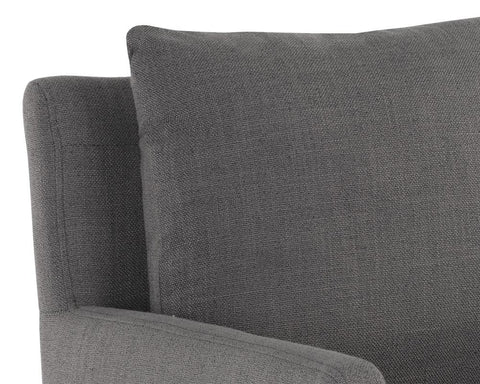 Timeless Minimalist Parsons Armchair with Fixed Track Arms