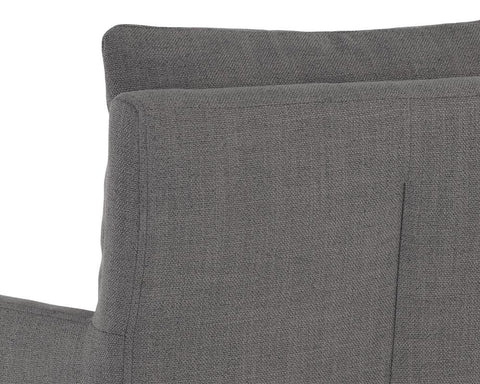 Timeless Minimalist Parsons Armchair with Fixed Track Arms