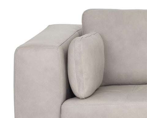 Burr Contemporary Tuxedo Sofa with Square Armrests