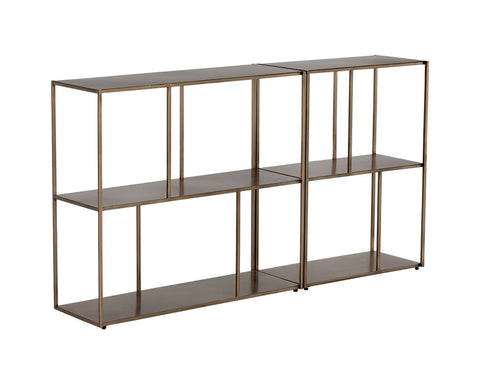 Eiffel Modern Antique Gold Bookcase
