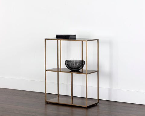 Eiffel Modern Antique Gold Bookcase