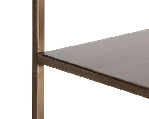 Eiffel Modern Antique Gold Bookcase