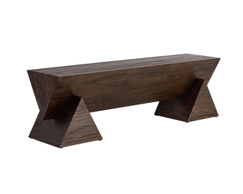 Timeless Minimalist Contemporary Accent Bench with Plinth Base