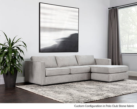 Adrian Transitional Standard Sofa with Square Armrests