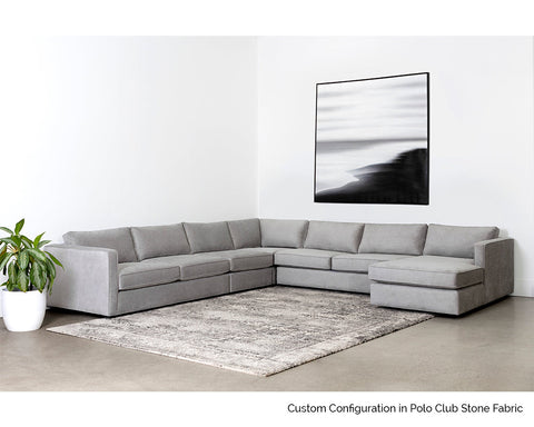Adrian Transitional Standard Sofa with Square Armrests