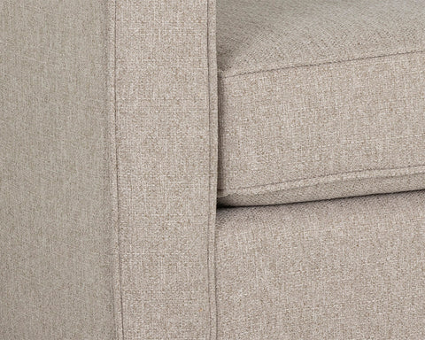 Adrian Transitional Standard Sofa with Square Armrests