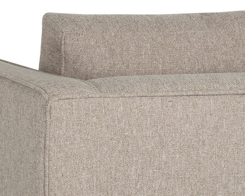 Adrian Transitional Standard Sofa with Square Armrests