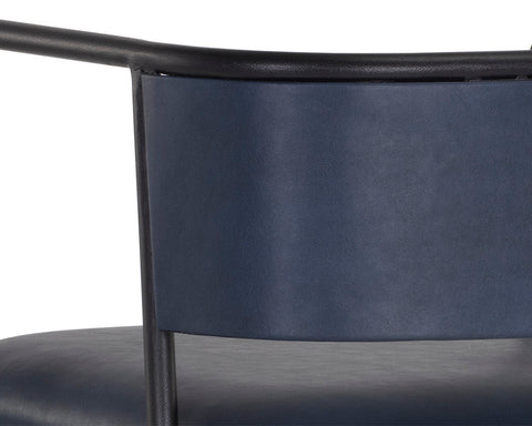 Timeless Minimalist Modern Upholstered Barrel Bar Stool