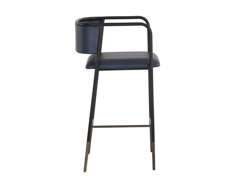 Timeless Minimalist Modern Barrel Upholstered Counter Stool