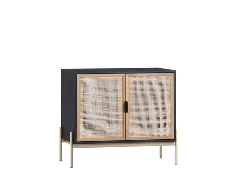 Avida Modern Scandinavian Rattan Caning Sideboard Cabinet