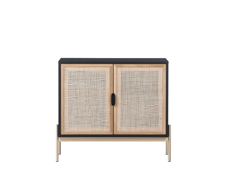 Avida Modern Scandinavian Rattan Caning Sideboard Cabinet