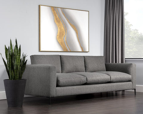 Byward Contemporary Standard Sofa with Reversible Cushions