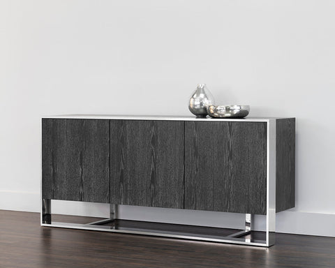 Dalton Modern Sideboard with Distressed Finish Cabinet