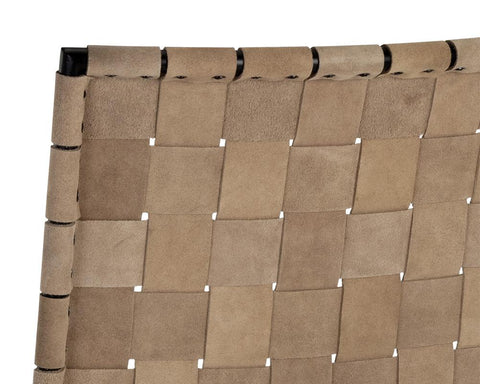 Timeless Minimalist Modern Upholstered Slat Back Counter Stool