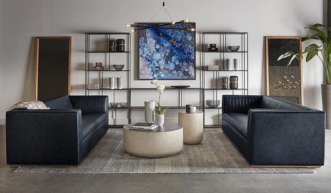 Diaz Modern Drum Round End Table