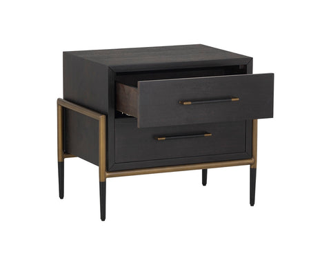 Weldrick Timeless Minimalist Modern Rectangle Nightstand