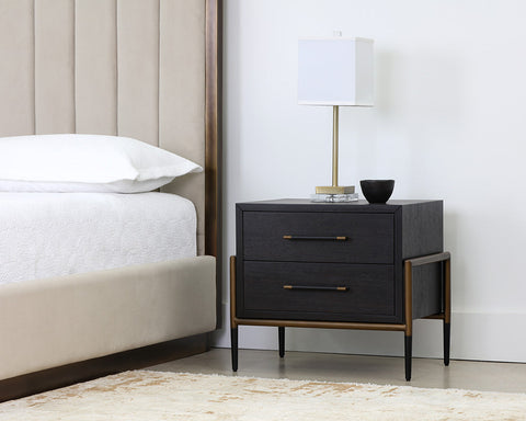 Weldrick Timeless Minimalist Modern Rectangle Nightstand