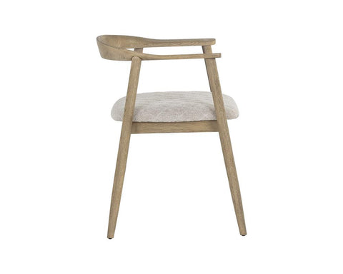 Timeless Minimalist Scandinavian Upholstered Dining Armchair