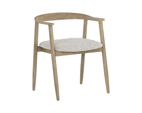 Timeless Minimalist Scandinavian Upholstered Dining Armchair