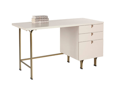 Sunpan Celine Contemporary Writing Desk with Storage