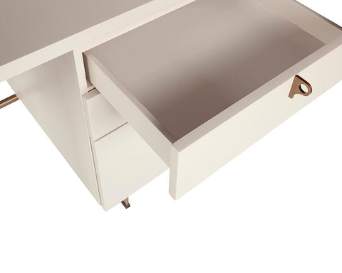 Sunpan Celine Contemporary Writing Desk with Storage
