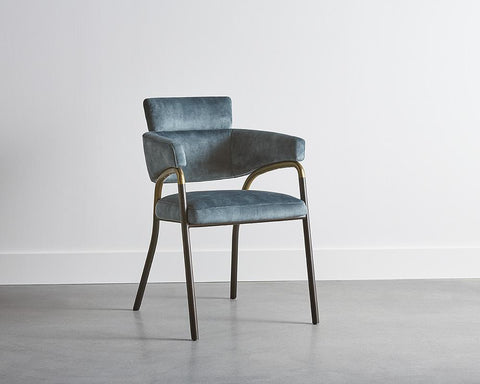 Timeless Minimalist Modern Upholstered Dining Armchair