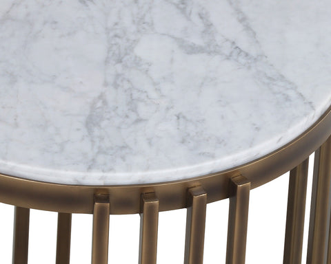 Sunpan Naxos Contemporary Round Frame End Table