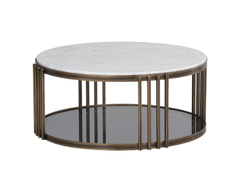 Sunpan Naxos Modern Round Coffee Table