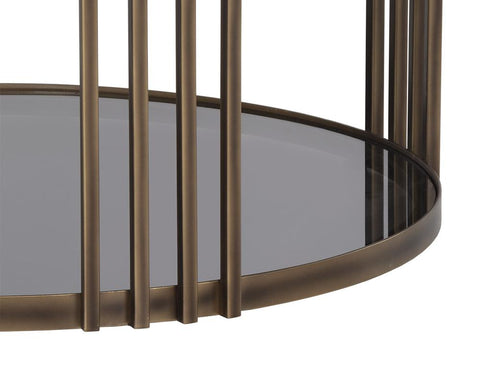 Sunpan Naxos Modern Round Coffee Table