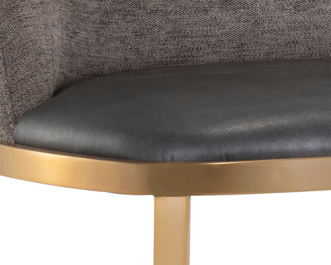 Dover Timeless Minimalist Contemporary Upholstered Bar Stool